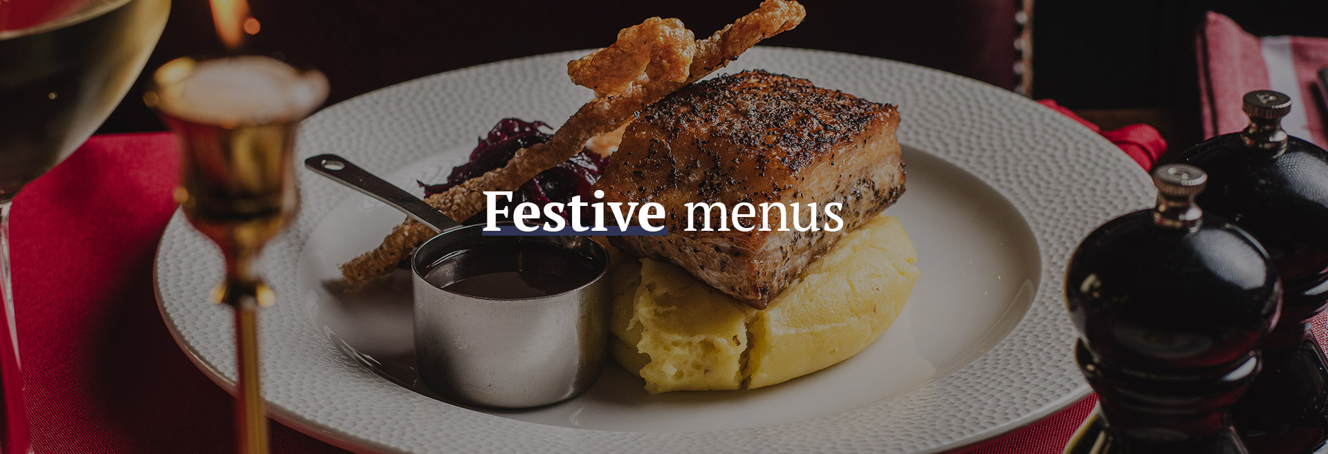 Christmas menu at The Hope